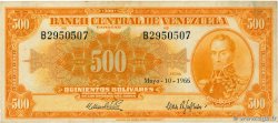 500 Bolivares VENEZUELA 1966 P.037c TTB