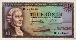 10 Kronur ISLANDE 1957 P.38a NEUF