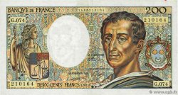 200 Francs MONTESQUIEU FRANCE 1989 F.70.09 TTB