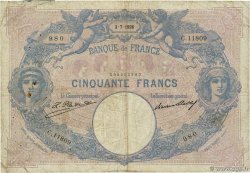 50 Francs BLEU ET ROSE FRANCE 1926 F.14.39 B