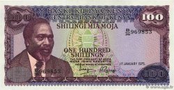 100 Shillings KENYA  1975 P.14b q.SPL