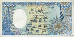 1000 Francs type 1985 EQUATORIAL GUINEA 1985 A.260a VF-