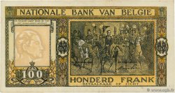100 Francs BELGIUM  1947 P.126 XF-