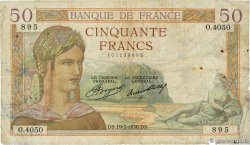 50 Francs CÉRÈS FRANCIA  1936 F.17.23a