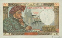 50 Francs JACQUES CŒUR FRANCIA  1941 F.19.17