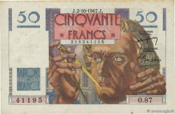 50 Francs LE VERRIER FRANCIA  1947 F.20.09