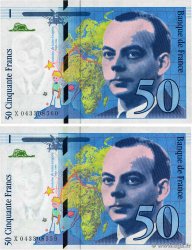 50 Francs SAINT-EXUPÉRY modifié Consécutifs FRANCIA  1997 F.73.04