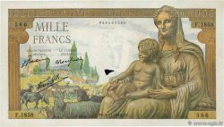 1000 Francs DÉESSE DÉMÉTER FRANCE 1942 F.40.10 TB