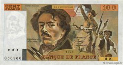 100 Francs DELACROIX modifié FRANCE 1979 F.69.03 TB+