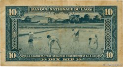 10 Kip LAOS 1957 P.03b S