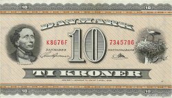 10 Kroner DENMARK  1967 P.044y VF+