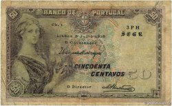 50 Centavos PORTUGAL 1918 P.112b B