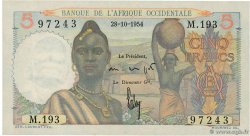 5 Francs AFRIQUE OCCIDENTALE FRANÇAISE (1895-1958) 1954 P.36 NEUF