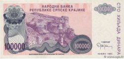 100000 Dinara CROATIE 1993 P.R22a SUP+