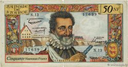 50 Nouveaux Francs HENRI IV FRANCE 1959 F.58.02 TB