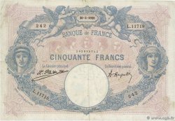 50 Francs BLEU ET ROSE FRANCE 1925 F.14.38