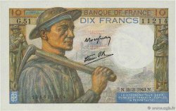 10 Francs MINEUR FRANCE 1943 F.08.08
