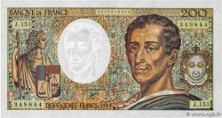 200 Francs MONTESQUIEU FRANCE 1992 F.70.12c