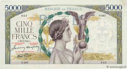 5000 Francs VICTOIRE Impression à plat FRANCE 1941 F.46.22 SUP