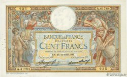 100 Francs LUC OLIVIER MERSON grands cartouches FRANCE 1933 F.24.12a TTB