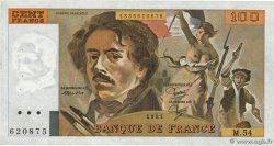 100 Francs DELACROIX modifié FRANCE 1981 F.69.05 TTB