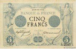 5 Francs NOIR FRANCE  1873 F.01.18