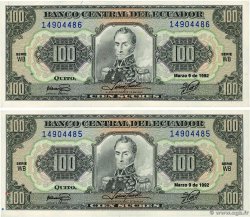 100 Sucres Consécutifs ÉQUATEUR 1993 P.123Ab SUP
