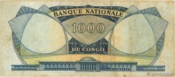 1000 Francs REPúBLICA DEMOCRáTICA DEL CONGO  1961 P.008a BC+
