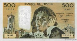 500 Francs PASCAL FRANCE 1991 F.71.46 TTB+