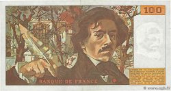 100 Francs DELACROIX modifié FRANCE 1985 F.69.09 SUP
