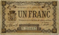 1 Franc FRANCE régionalisme et divers Granville 1915 JP.060.04 TB