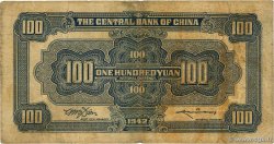 100 Yüan CHINE 1942 P.0249c TB+