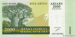 10000 Francs - 2000 Ariary MADAGASCAR 1998 P.083 pr.NEUF
