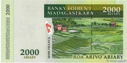 10000 Francs - 2000 Ariary MADAGASCAR 1998 P.083 pr.NEUF