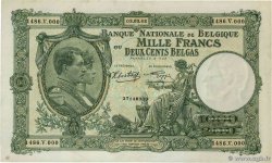 1000 Francs - 200 Belgas Numéro spécial BELGIQUE  1942 P.110