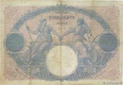 50 Francs BLEU ET ROSE FRANCIA  1911 F.14.24a BC