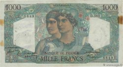 1000 Francs MINERVE ET HERCULE FRANCE 1949 F.41.26 pr.TTB