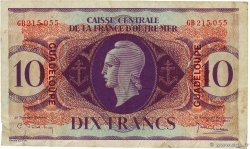 10 Francs GUADELOUPE 1944 P.27 TB