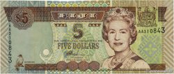 5 Dollars FIDJI 2002 P.105b TTB