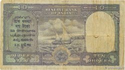 10 Rupees INDE 1943 P.024 TB