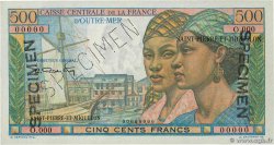 500 Francs Pointe à Pitre Spécimen SAINT PIERRE E MIQUELON  1946 P.27s q.FDC