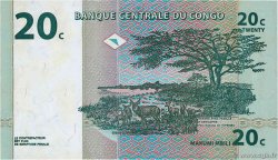 20 Centimes CONGO, DEMOCRATIQUE REPUBLIC  1997 P.083a AU