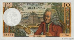 10 Francs VOLTAIRE FRANCE 1972 F.62.55 SUP