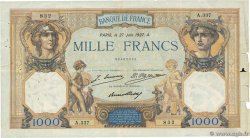 1000 Francs CÉRÈS ET MERCURE FRANCE 1927 F.37.01 TB