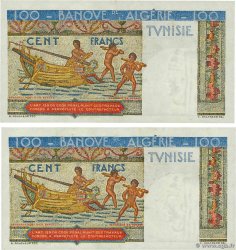 100 Francs Consécutifs TUNISIA  1946 P.24 q.AU