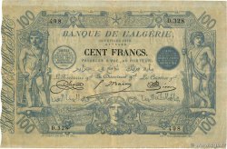100 Francs ALGERIA  1919 P.074 VF-
