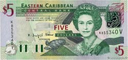 5 Dollars EAST CARIBBEAN STATES  2003 P.42v SC+