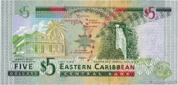5 Dollars EAST CARIBBEAN STATES  2003 P.42v SC+