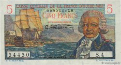 5 Francs Bougainville AFRIQUE ÉQUATORIALE FRANÇAISE  1946 P.20B UNC