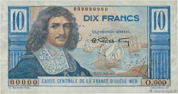 10 Francs Colbert Spécimen AFRIQUE ÉQUATORIALE FRANÇAISE  1946 P.21s AU